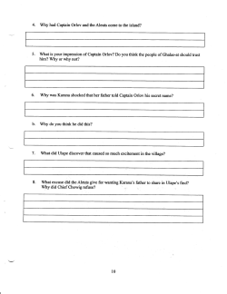 4. Why had Captain Orlov and the Aleuts come to the