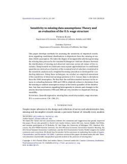 Sensitivity to missing data assumptions: Theory and an evaluation of