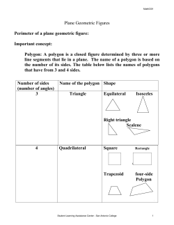 Perimeter of a plane geometric figure