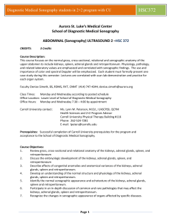 Diagnostic Medical Sonography students in 2+2