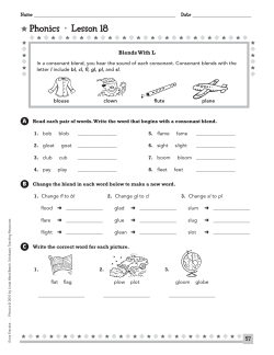 Phonics • Lesson 18