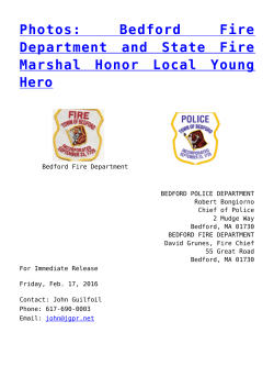 Photos: Bedford Fire Department and State Fire Marshal Honor