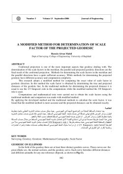 a modified method for determination of scale factor of the