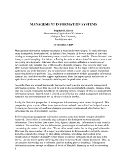 MANAGEMENT INFORMATION SYSTEMS