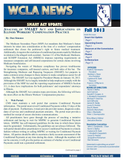 Fall 2013 - Workers` Compensation Lawyers Association