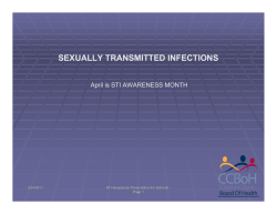 sexually transmitted infection - Clayton County Board of Health