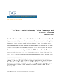 The Disemboweled University