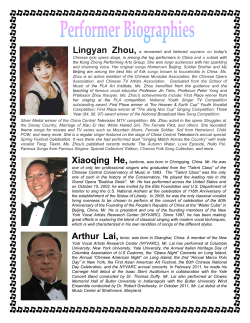Lingyan Zhou, a renowned and beloved soprano on