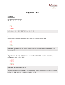 Capgemini Test 2
