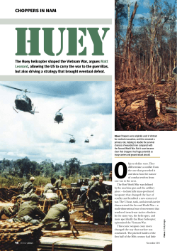The Huey helicopter and the Vietnam War