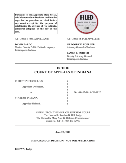 Christopher Collins v. State of Indiana