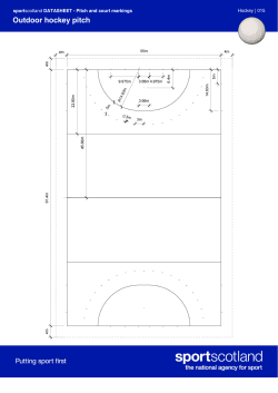 Outdoor hockey pitch