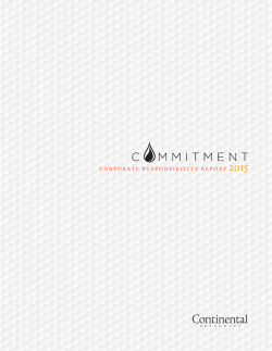 CORPORATE RESPONSIBILITY REPORT