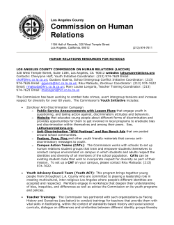 Human Relations Resources For Schools