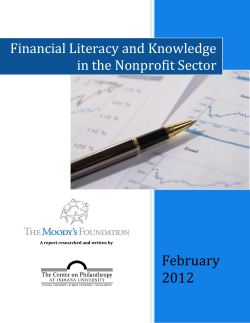 Financial Literacy and Knowledge in the Nonprofit Sector