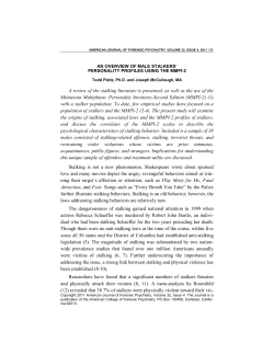 an overview of male stalkers