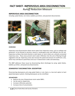 impervious area disconnection