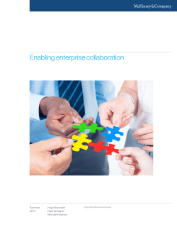 Enabling enterprise collaboration