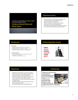 Advanced Pelvic Exams - National Clinical Training Center for