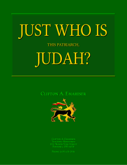 Just who is this patriarch, Judah?