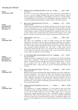our Wine List
