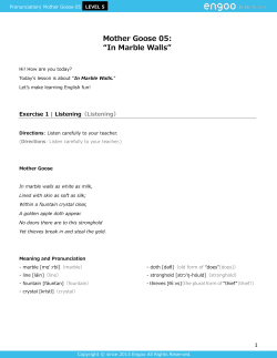 Mother Goose 05: In Marble Walls