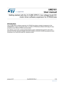 Getting started with the X-CUBE-SPN13, low voltage brush DC