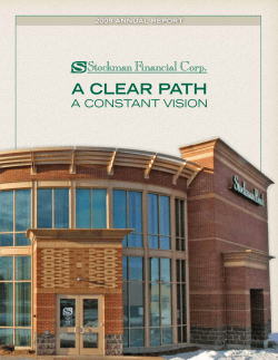 A CleAr PAth - Stockman Bank