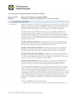 Pharmacist Only Medicine Notifiable