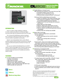 Digital Live Sound Mixer with iPad® Control