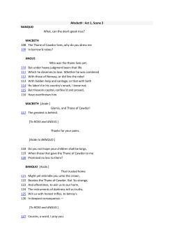 Macbeth - Reach Cambridge