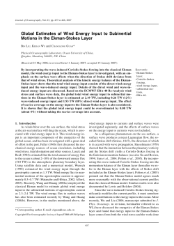 Global estimates of wind energy input to subinertial motions in the