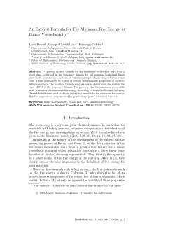 An Explicit Formula for The Minimum Free Energy in