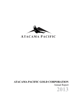 Atacama Pacific Gold Corporation