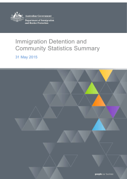 Immigration Detention Statistics for 31 May 2015