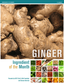 ingredient of the Month - American Culinary Federation