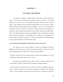 chapter &ndash; 4 cultural transition