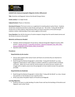 Hiroshima and Nagasaki