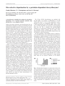 Site-selective depurination by a periodate-dependent