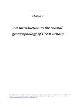 Coastal Geomorphology of Great Britain