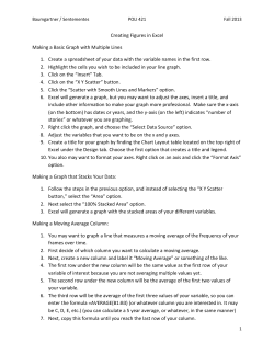 Creating Figures in Excel Making a Basic Graph with Multiple Lines