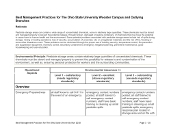 Best Management Practices - Wooster Campus Resources