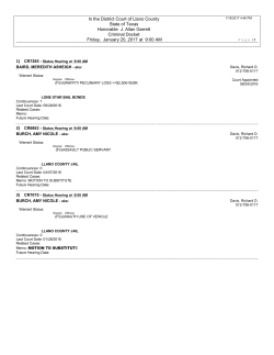 In the District Court of Llano County State of Texas Honorable J