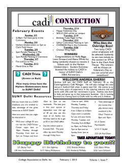 February - SUNY Delhi