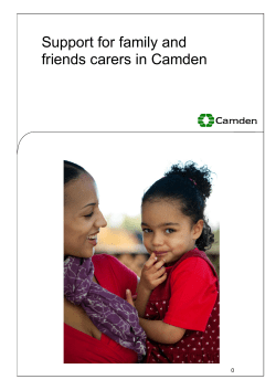 Support for family and friends care