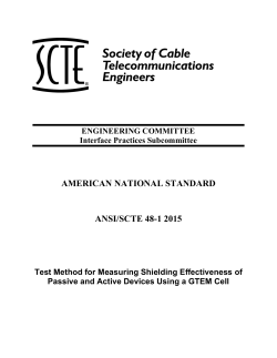 AMERICAN NATIONAL STANDARD ANSI/SCTE 48