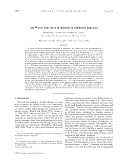 Late-Winter Generation of Spiciness on Subducted
