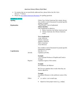 American Literary History style guide