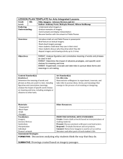 Imagery and Literary Devices Lesson Plan