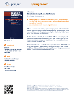 Gases in Gases, Liquids and their Mixtures